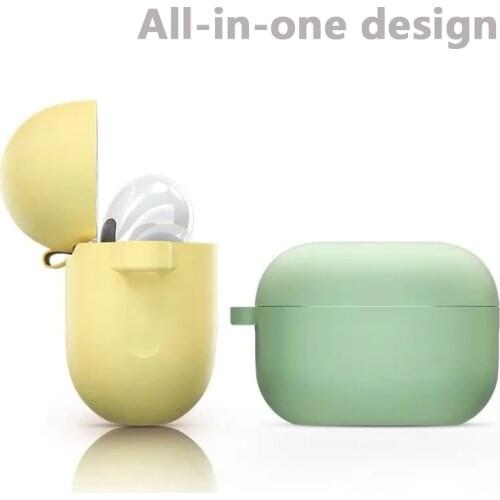 Silicone Anti-lost Protective Cover Skin Case For Apple airpods 3 Case Protective Soft Silicone For Air Pods Pro With dust plug