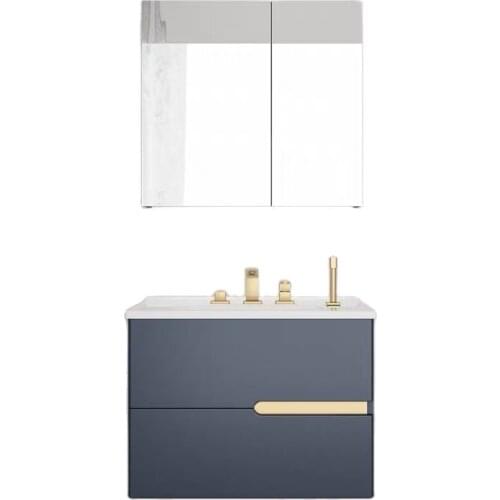 Nordic light luxury bathroom ark combination of contemporary and contracted the sink cabinet basin cabinet bathroom wash gargle