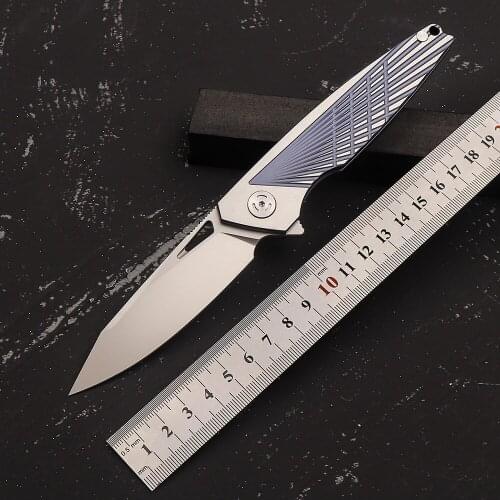 Austria Barlow m390 blade portable outdoor survival folding knife TC4 titanium handle EDC knife high quality hunting knife
