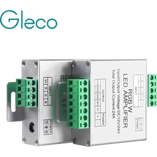 DC12-24V 24A RGB RGBW Amplifier LED Controller signal Amplifier for LED Strip RGB RGBW RGBWW Power Repeater Console