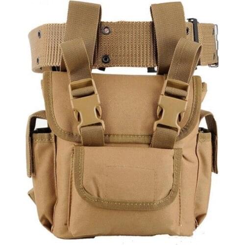 Military Fans Tactical Molle Waist Leg Bag Outdoor Camping Hiking Tools Pack Combat Training CS Multi-functional Backpack Men