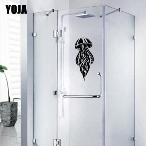 YOJA 24x10.6CM Beautiful Jellyfish Home Room Decoration Wall Stickers Bathroom Shower Decal G2-0440