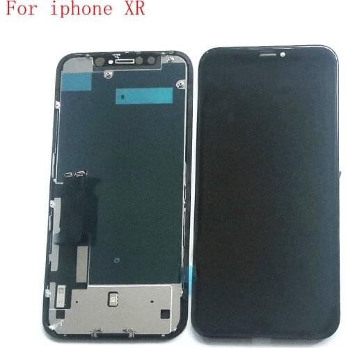 For Iphone XR A2105 A1984 A2107 A2108 A2106 lcd screen digitizer touch glass with metal full set