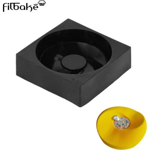 FILBAKE 1 PCS Black Round Wave Shaped Silicone Mousse Pan 3D Cake Mold Baking Cake Decorating Tools Non Stick Moldes De Silicona