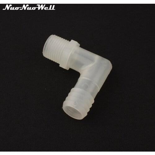 5pcs NuoNuoWell 1/2"-18mm 19mm 90 Angle Degre Elbow Connector Irrigation Aquarium Parts Fish Water Tank Hose Tube Fittings