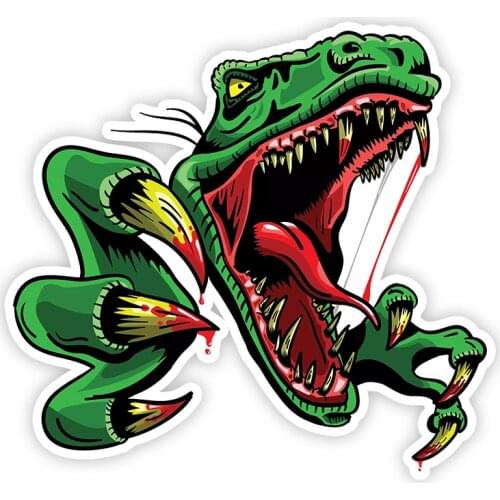 B0752# Self-adhesive Decal Dinosaur Illustration Car Sticker Waterproof Auto Decors on Bumper Rear Window Motorcycle Laptop