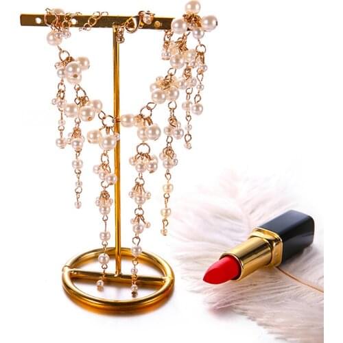 BLUELANS Fashion simulated Pearl Tassel Charm Bracelet for Women luxury gold chain Bracelet Party fashion Jewelry female 2019