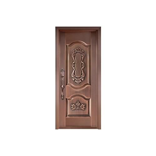 Bronze door security copper entry doors antique Copper Retro Door Double Gate Entry Doors H-c4