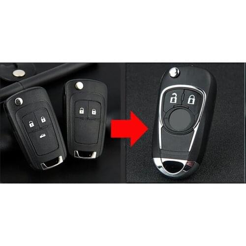 3 Button / 2 Button Modified Flip Folding Remote Key Shell Case For Buick Excelle GT XT Keyless Entry Fob Key Cover