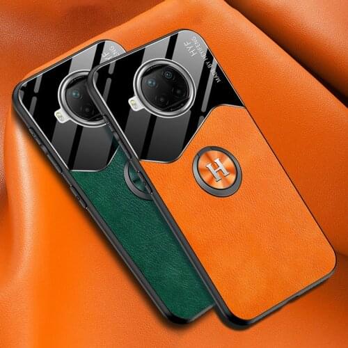 Car Holder Leather Case For Xiaomi Mi 11 9T 10T Lite Pro Redmi 8 8A 9 9A 9T Note 7 9 8 Pro 9T Ring Phone Cover For Poco M3 Case