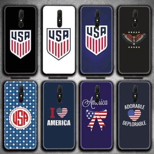 America USA Flag Phone Case For Oppo A5 A9 2020 Reno2 z Renoace 3pro A73S A71 F11