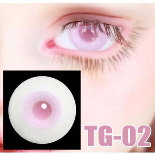 G10-115 children toy bjd sd 1/3 msd 1/4 1/6 dolls props Accessoriess eyesball 14.16mm Water red pupil glass eyes light pink wit