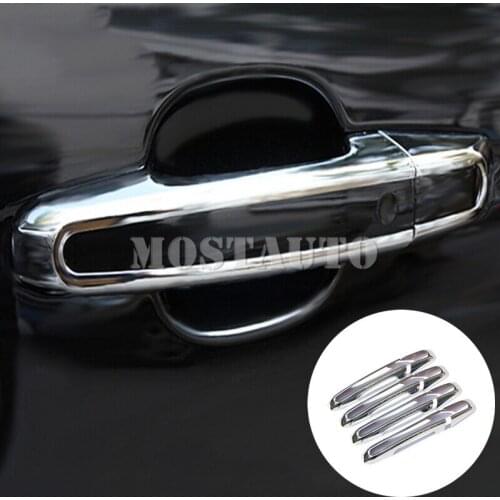 For Jaguar XF X260 ABS Chrome Car Door Handle Cover Trim 2016-2018 8pcs Silver/Black Car Accessories Interior Car Decor Car Trim