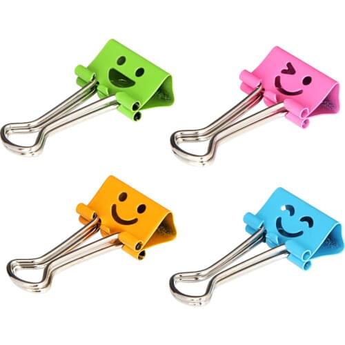 Deli Stationery 8487 19mm Tail Clip Wallet Dovetail Clip Notes Folder 40 Clips Office Accessories Binder Clips