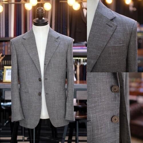 Handsome Classic Mens Tuxedos Notched Lapel Two Buttons Blazer Business Smart Casual Daily 1 Piece Coat