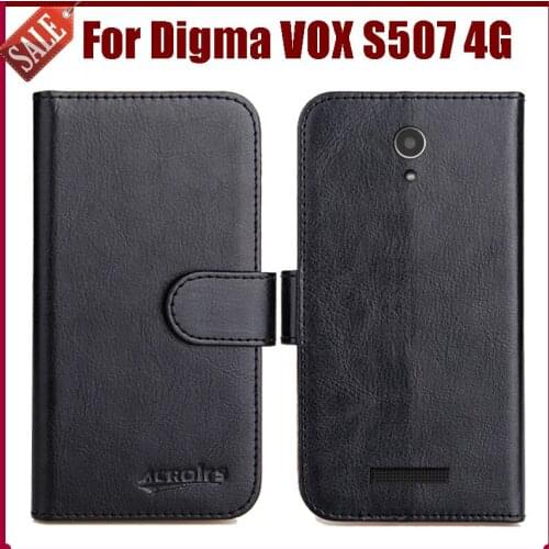 Hot! Digma VOX S507 4G Case New Arrival 6 Colors High Quality Flip Leather Protective Phone Cover For Digma VOX S507 4G Case