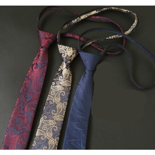 Linbaiway Paisley Floral Ties for Mens Women Lazy Fashion Necktie Wedding Male Business Shirt Neck Ties Accessory Custom LOGO