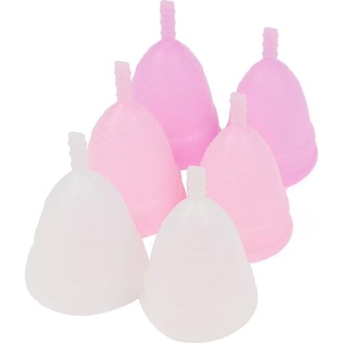 Medical Grade Menstrual Cup Soft Menstral Moon Cup Period Cups Reusable Silicone