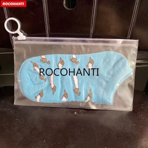 1000x Custom Printed Frosted Plastic Ziplock Bag Matte PVC Slider Clothing Zipper Bag Gift Packaging Bags For Socks, Underwear