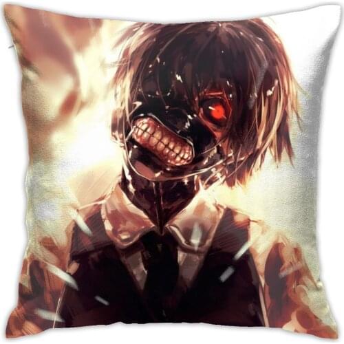 Tokyo Ghoul Cushion Cover Pattern Print Pillow Case Tokyo Ghoul Anime Vintage Decorative Pillow Cover Sofa Chair Pillow Case