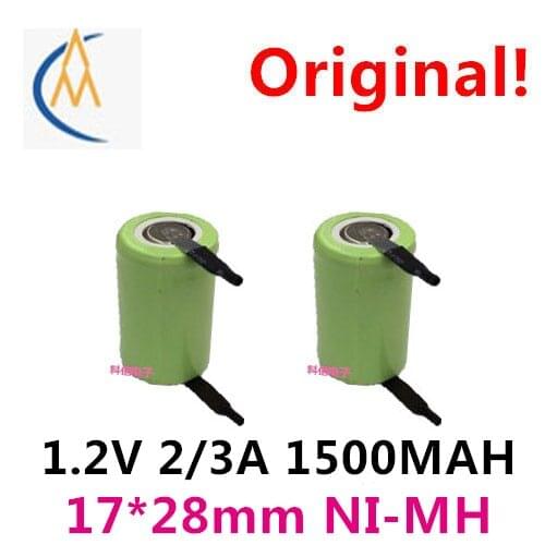 New foot two-thirds of a 1500 mah capacity 1.2 V nimh rechargeable battery with a welding electric razor three plug-in plug-in