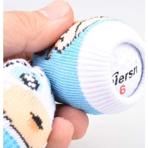 2021 New 2pcs/lot 2 Colors Lovely Cartoon Small Golf Ball Bag Knitted Wool One Mini Golf Bags With Hang Buckle Unisex