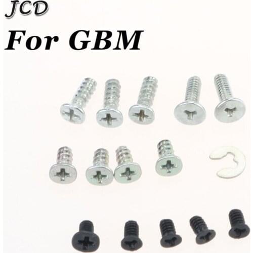 JCD 1Set Full Set Screw Sets Replacement For GBM Philips Head Screws Set for GameBoy MICRO Console Shell