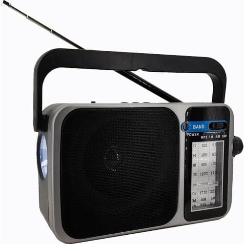 Portable AM/FM/SW Radio with Wireless Speaker,MP3 Player, USB and TF Card Ports Battery Operated Analog Radio AC Powered
