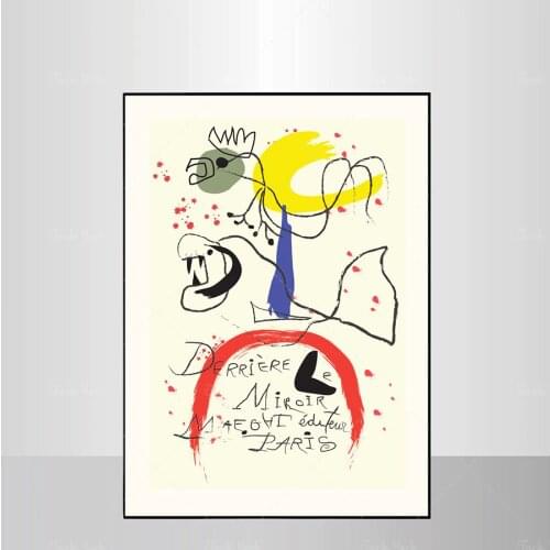 JOAN MIRO POSTER,Miro Poster,Spanish Artist,Vintage Poster,Miro Art Print,Miro gallery Poster,Exhibition Art,Gallery Poster