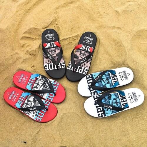 Flip-flops Mens Slippers Outdoor Wear Non-slip Breathable Korean Fashion Personality Slippers Men Men Shoes Indoor Slippers