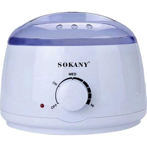 SOKANY Electric Wax Heater Hand Feet Body Hair Removal Machine Hand Waxing Paraffin Epilator Mini SPa Wax Pot Kit EU Plug