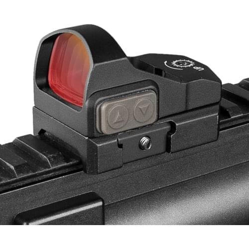Real Hunting Use Button Adjust Tactical 2MOA 1X Waterproof Mini Red Dot Pistol / Rifle Scope
