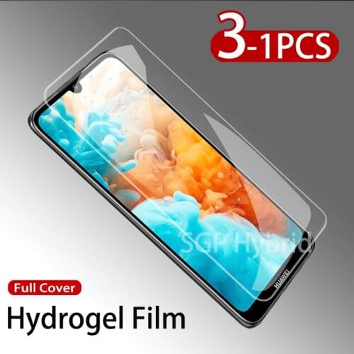 3PCS HD Protective Film For Huawei Y6 Y9 Pro Prime 2019 Screen Protector On Y5 Lite Y9 Prime 2018 2019 Hydrogel Safety Film