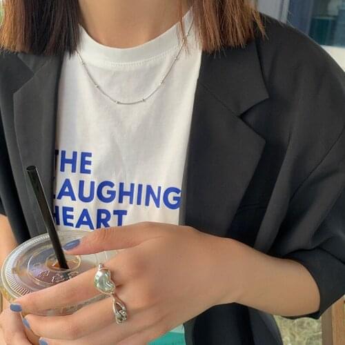 Vintage Love Heart Hollow Circle Index Finger Ring for Women Girls Thai Silver Color Rings Simple Party Jewelry