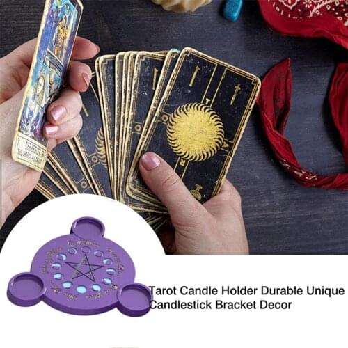 1Pc Silicone Casting Molds for DIY Personalized Tarot Card Games Candle Holder Suitable for Various Festivals Magicians Prop