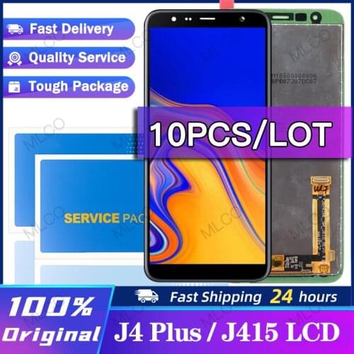 10PCS/LOT 6.0'' LCD For Samsung Galaxy J4+ 2018 J4 Plus J415 J415F J410 LCD Display Touch Screen Sensor+Service package