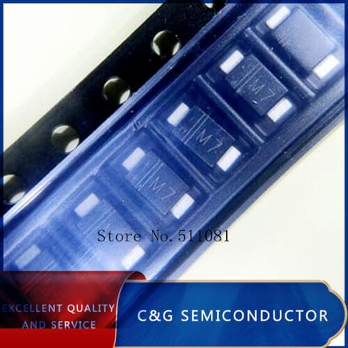 100pcs 1N4007F M7F SMAF SMD 1N4007 Rectifier Diode 1A 1000V ZJ