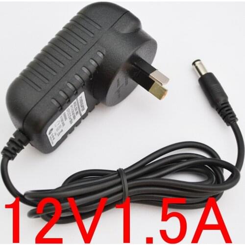 100PCS High quality 12V 1.5A AC 100V-240V Converter IC power Adapter DC 1500mA 18W Power Supply AU Plug DC 5.5mm x 2.1-2.5mm