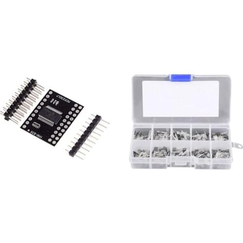 200Pcs 10Values TO-92 NPN PNP Transistor Assortment Kit & 1 Pcs MCP23017 Serial Interface Module