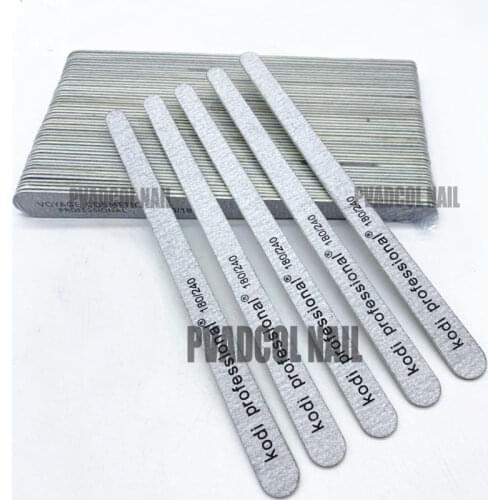 10pcs/pack Professional Manicure Sanding Nail Art File Droplet Gray 100/180 180/240 for Natural Nails