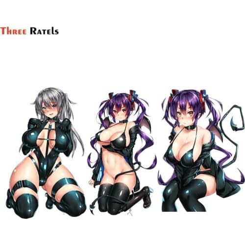 Three Ratels F472 Devil Uniform Waifu Anime Girl Anime Anti Scratch Film With Waterproof Property Car Accessories Sticker Decal