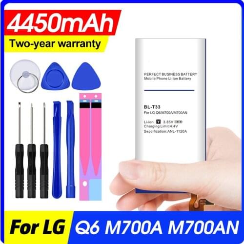 4350mAh BL-T33 BL T33 Replacement BATTERY for LG Q6 M700A M700AN M700DSK M700N Batteries