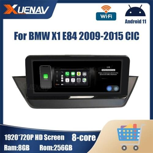 Android 11 DVD Player 256GB For BMW X1 E84 2009-2015 CIC system Car radio multimedia player GPS Navigation touch screen