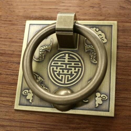 Antique Carved designs drawer knob furniture hardware wardrobe cabinet shoe door handle round cone pull