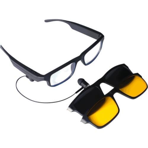 Car Bluetooth Glasses Tricolor Lens Smart Bluetooth 5.0 Anti-Blu-Ray Sunglasses Glasses Headphones Music Headsets Combination