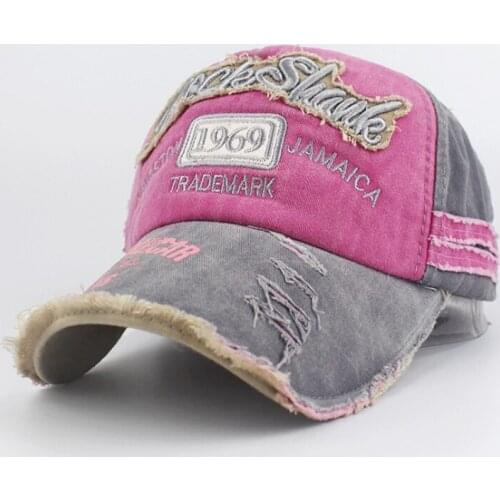 Men Baseball Caps Casual Adjustable Trucker Snapback Hat Retro Washed Denim Baseball Cap Hip Hop Cap Summer Breathable Visor Hat