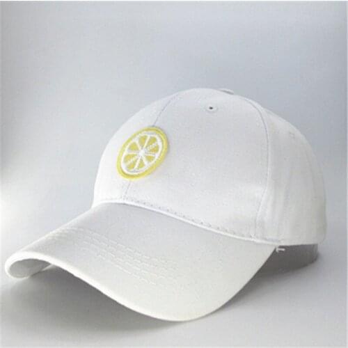 Lemon fruit embroidery Baseball Cap hip-hop cap Adjustable Snapback Hats for men and women 276