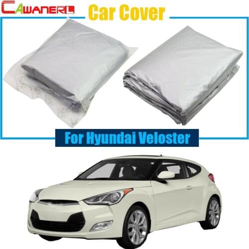 Cawanerl Full Car Cover Anti UV Snow Rain Resistant Protector Cover Sun Shade For Hyundai Veloster