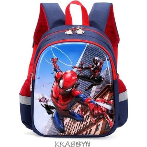 Disney Spiderman Backpack Children Cartoon School Bags Girls Boys Pattern Bag Kindergarten Schoolbag