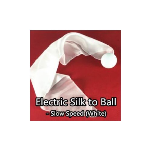Electric Silk To Ball - Slow Speed (White/Red Available) Magic Tricks Accessories Close-Up Comedy Illusions Stage Mentalism